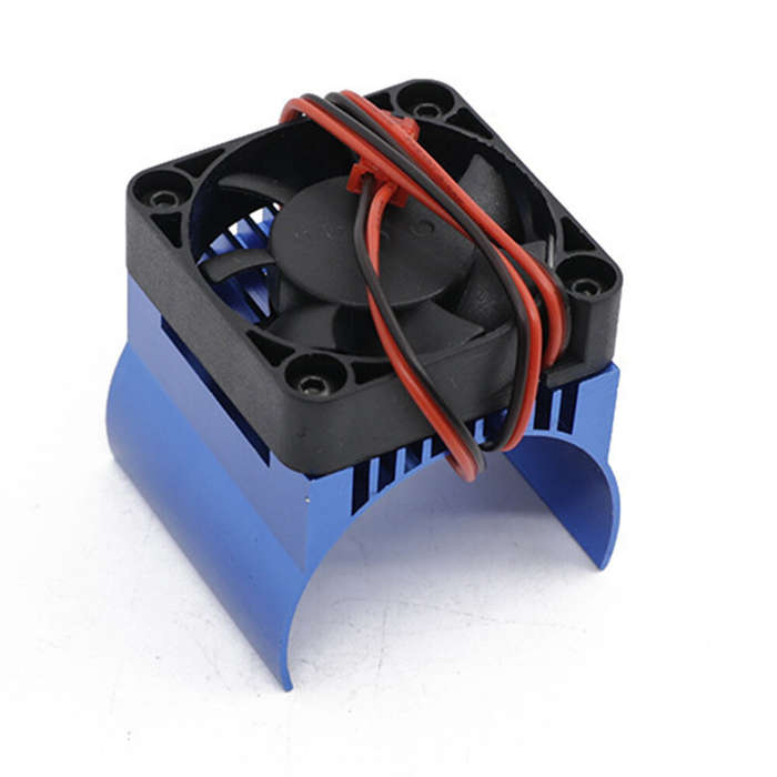 Blue - 42mm Motor Cooling Fan Heat Sink for Arrma Kraton Talion Typhon RC Car Parts