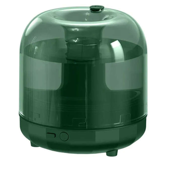 Green - Compat 500ML Colorful Light Glass Ultrasonic Air Cooling Mist Machine With Color Night Light