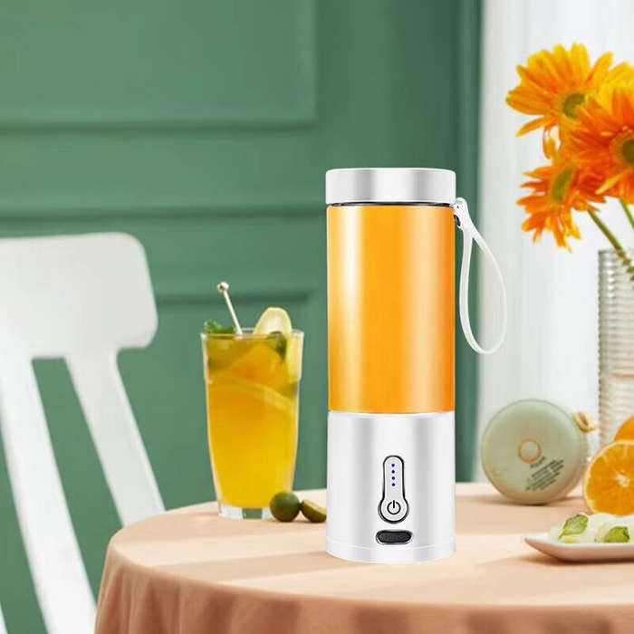 Black - 530ML Powerful Portable Blender for Smoothies Shakes USB Rechargeable Food Processor Fruit M