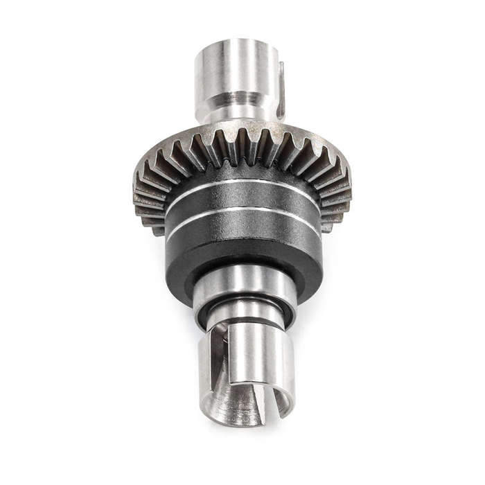Black - Upgraded Metal Steel Gear Front and Rear Differential for MJX 1/14 14301 14302 14303 1/16 16