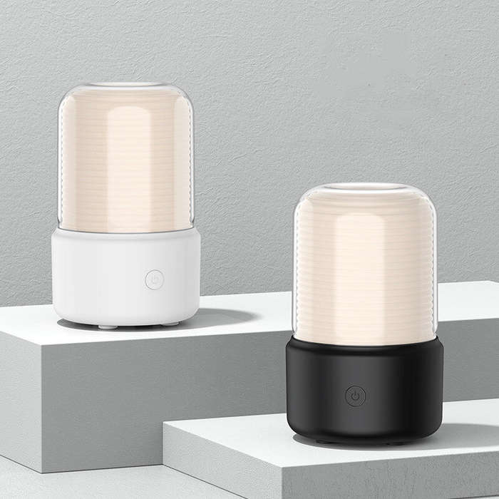 White - Kinscoter Aroma Diffuser Essential Oil Diffuser Usb Portable Air Humidifier Warm Color Night