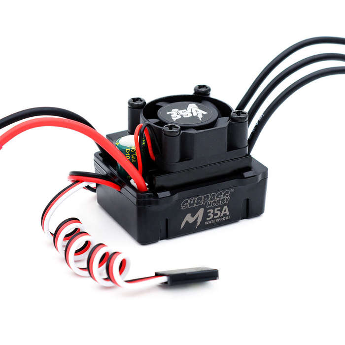 3600KV - SURPASS HOBBY M2838 All Black Waterproof Brushless Motor W/ M35A Waterproof ESC Set 3.5 Con