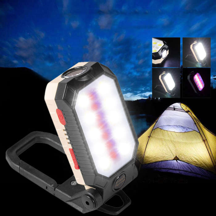 Type A-Big - Bikight USB Rechargeable COB Work Light Portable LED Flashlight Adjustable Waterproof C