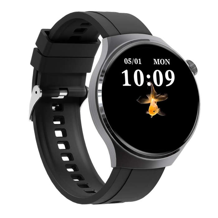 Black - SENBONO V19Z 1.39inch HD Screen AI Voice Assistant bluetooth Call Heart Rate Blood Oxygen Mo