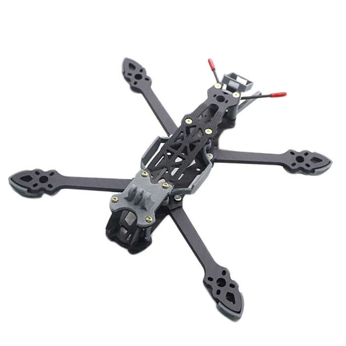 Red - HSKRC MAK6 260mm Wheelbase Carbon Fiber 6 Inch Frame Kits 5mm Arm for DIY Long Range FPV Racin