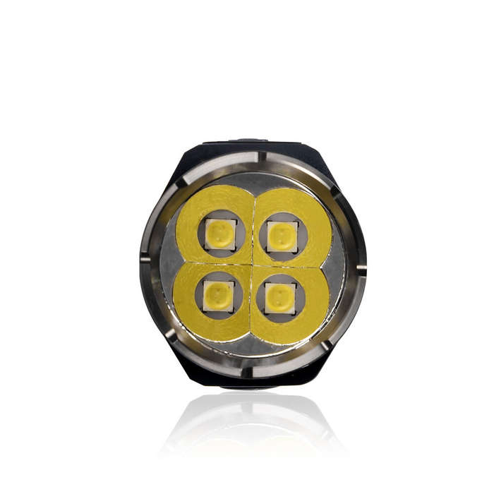 Black - Lumintop APOLLO 4Pcs LED 1300LM Compact EDC Flashlight with 21700 Battery Type C Rechargeabl