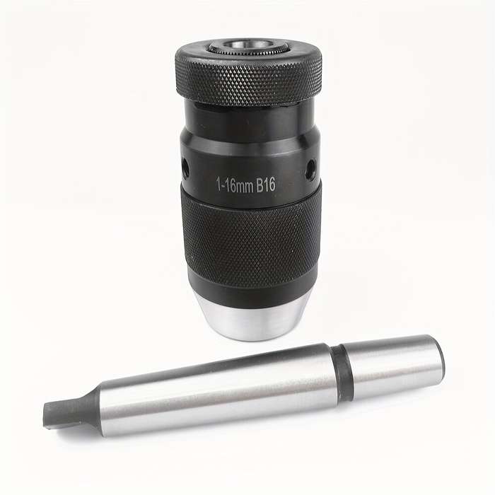 .A - HT2942 MT2-B16 Arbor Self-Tightening Keyless Lathe Drill Chuck 1-13mm Capacity 45# Steel for Dr