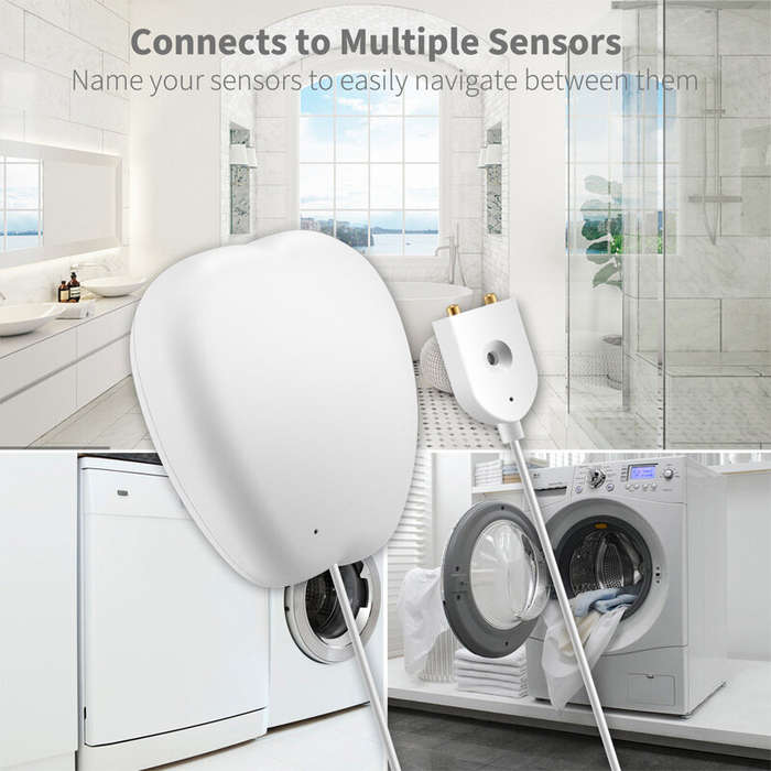 MoesHouse WiFi Tuya Water Leakage Detector Wireless Remote APP Monitor Water Leakage Detection Alarm