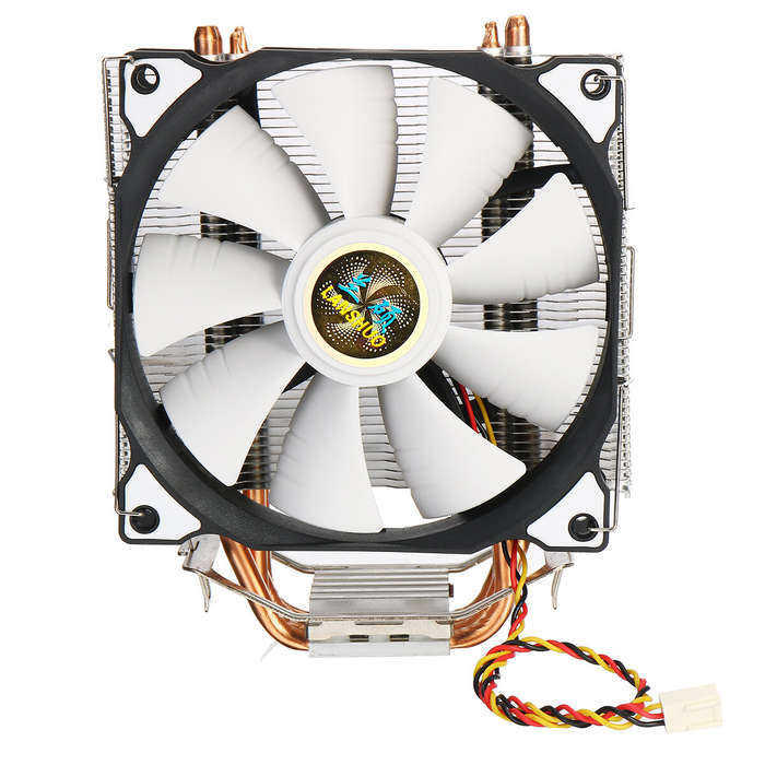 SNOWMAN CPU Cooler Master 4 Pure Copper Heat-Pipes Freeze Tower Cooling System CPU Cooling Fan with