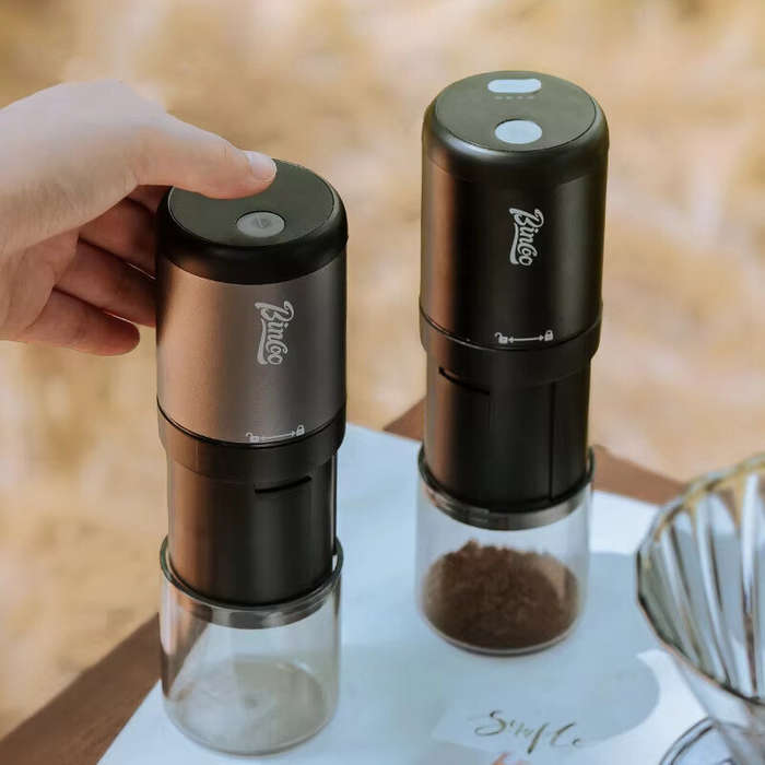 Grinder Only - Bincoo Portable Electric Coffee Grinder Wireless USB Chargeable Professional Stainles