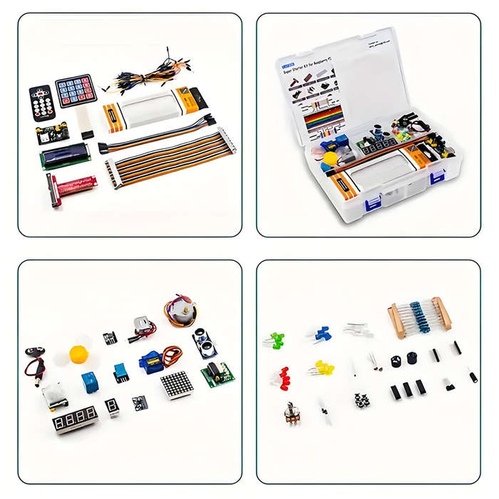 Kit - Raspberry Pi 4 Ultimate Starter Kit Compatible with R3 RFID GPIO LCD1602 Ultrasonic Sensor Ser