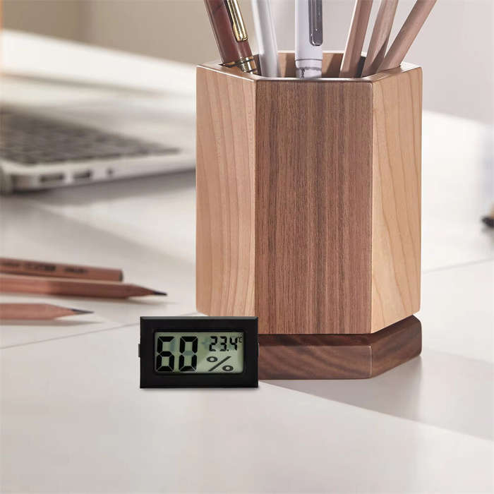 Black - 3Pcs Mini Hygrometer Thermometer Digital Temperature Humidity Monitor Compact Portable Desig