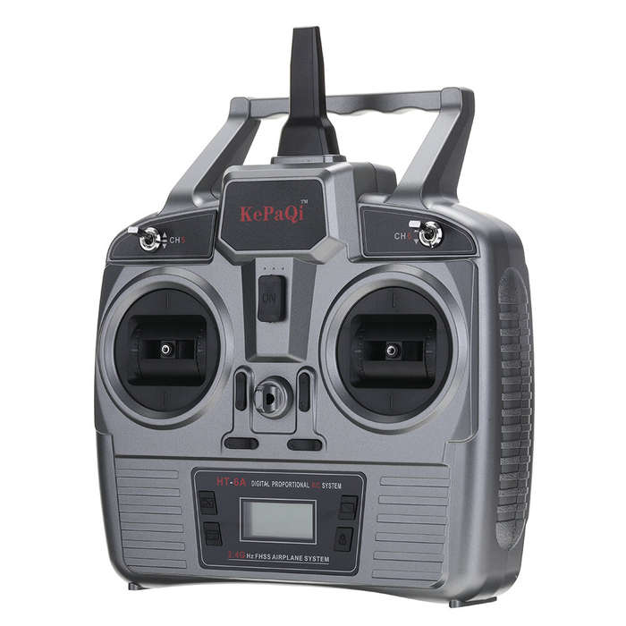 Mode 2 (Left stick throttle) - KPQRC HT-6A 2.4Ghz 6CH PWM FHSS Transmitter Remote Control with F-06A
