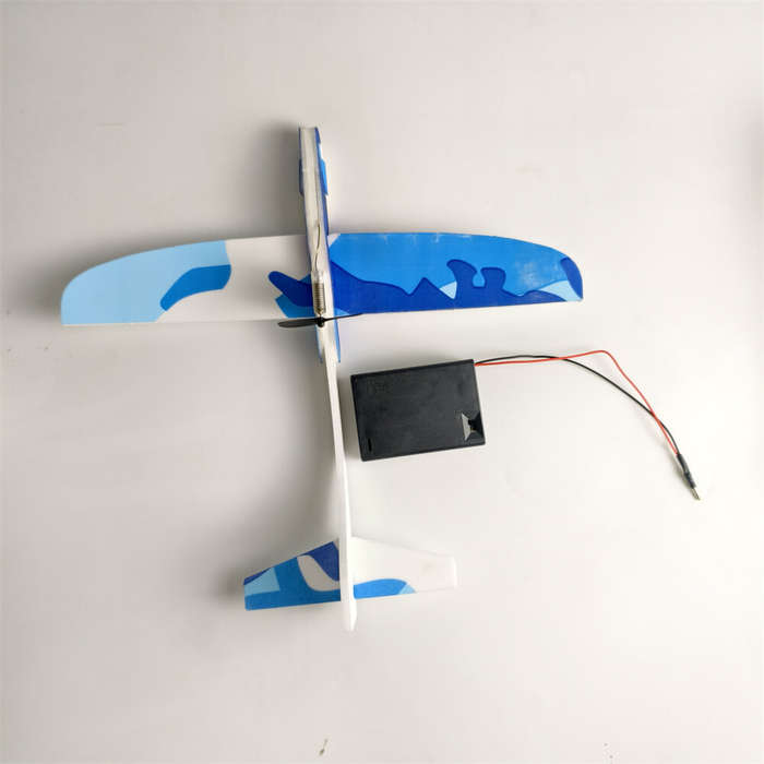 Blue Bi-Plance - Single/Bi-plane Electric Glider Assembly kit Science Education Toys Airplane Model