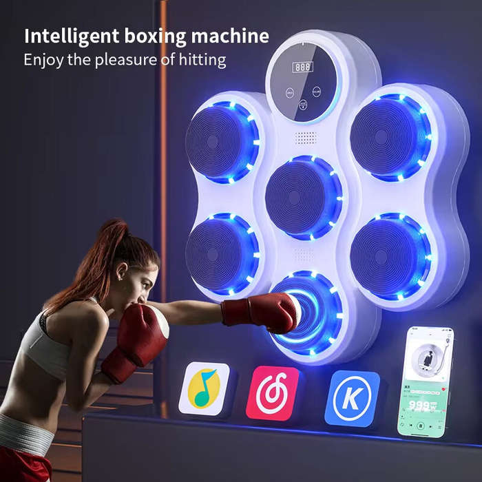 White - KALOAD Smart bluetooth Music Boxing Machine 9 Speed Adjustment Free Installment Muay Thai Tr