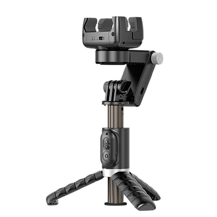 ToKQi Q18 Handheld Mobile Phone Gimbal Stabilizer bluetooth Selfie Stick Holder with Fill Light for