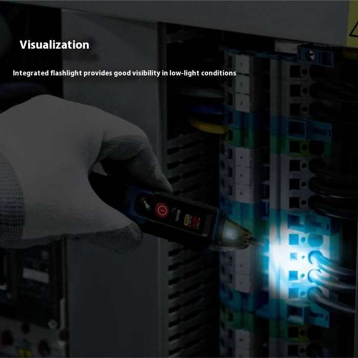 Blue - GVD 1000-17 Non-contact Voltage Detector Tester Pen CAT IV 1000V Dual Voltage Range IP67 Wate