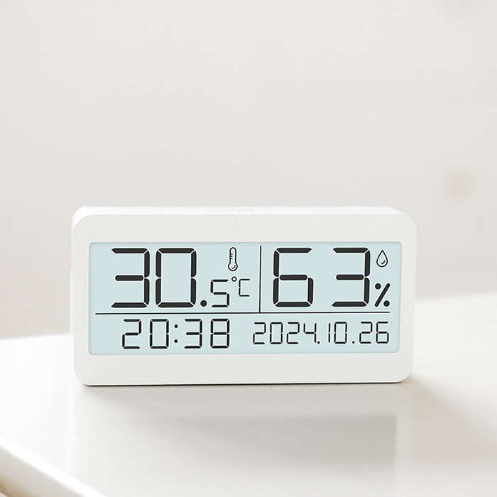 #A - Magnetic Suction LED Simple Clock Back Light Desktop Clock Temperature And Humidity Alarm Clock