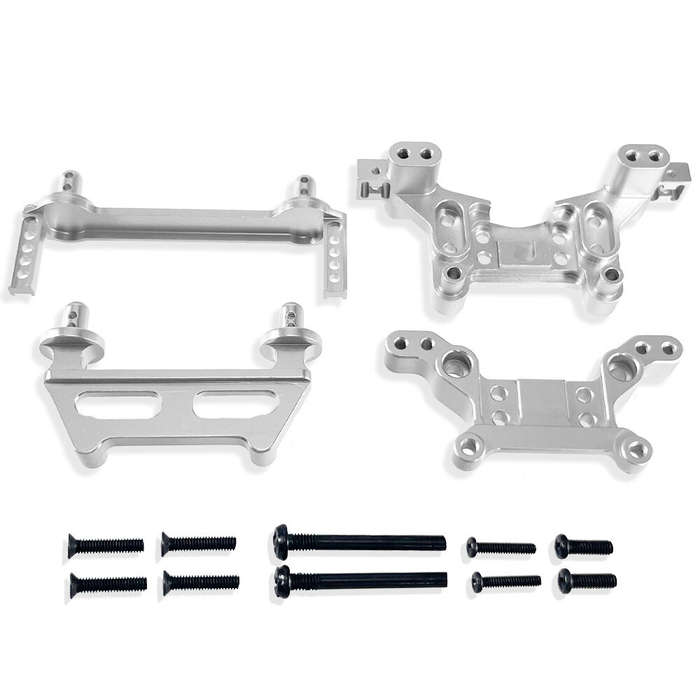 Red - Metal Upgrade Accessories Car Body Pillars Shock Tower For MJX Hyper Go 1/16 16208 16209 16210