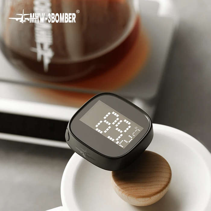 Black - MHW-3BOMBER Electronic Digital Thermometer Digital Display Thermometer for Food Preparation