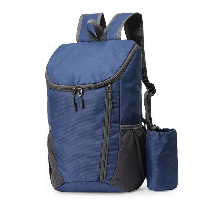 Black - IPRee 20L Day Pack Portable Foldable Backpack Folding Mountaineering Bag Ultralight Outdoor