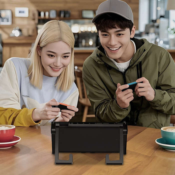 Black - JYS JYS-NS2299 Switch2/Switch 2-in-1 Car Desktop Stand 180 Adjustable Stable Gaming Mount Po
