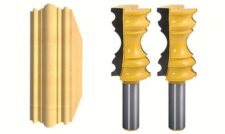 12mm - Crown Molding Router Bit 1/2"/8mm/12mm Shank Router Bit Large Elaborate Milling Cutter Chair