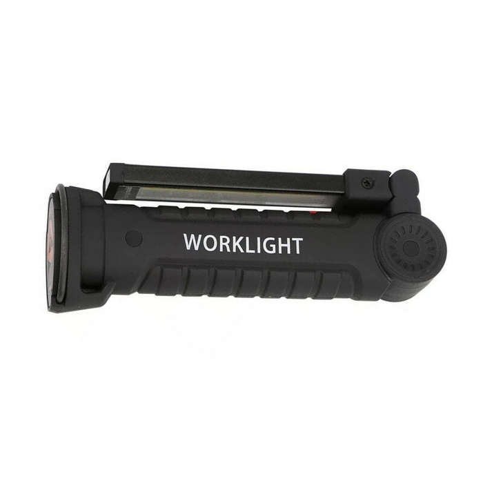 Set 1 - [Built-in 18650 Battery] Bikight COB LED Multi Function Folding Work Light Set USB Rechargea