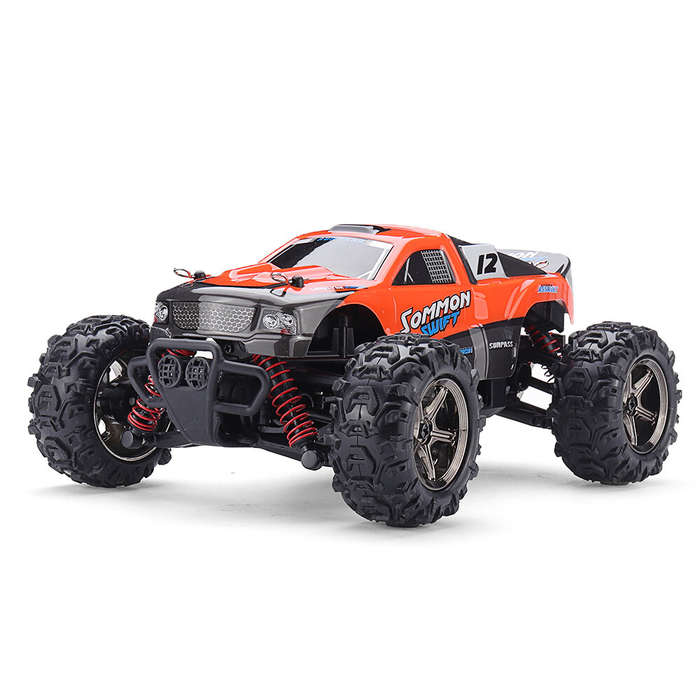 Orange - 1/24 RC Racing Car 2.4G 4WD 40KM/H High Speed Crawler Monester Full Proportional Remote Con