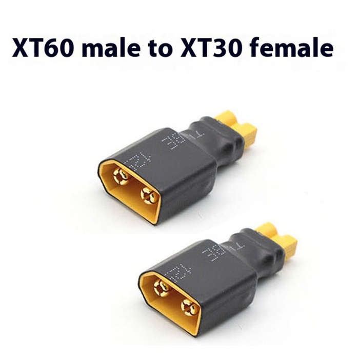 XT60 Female to T Plug Male - 2pcs RC XT60 Male To Deans Plug Female T Connector Adapter for Remote C