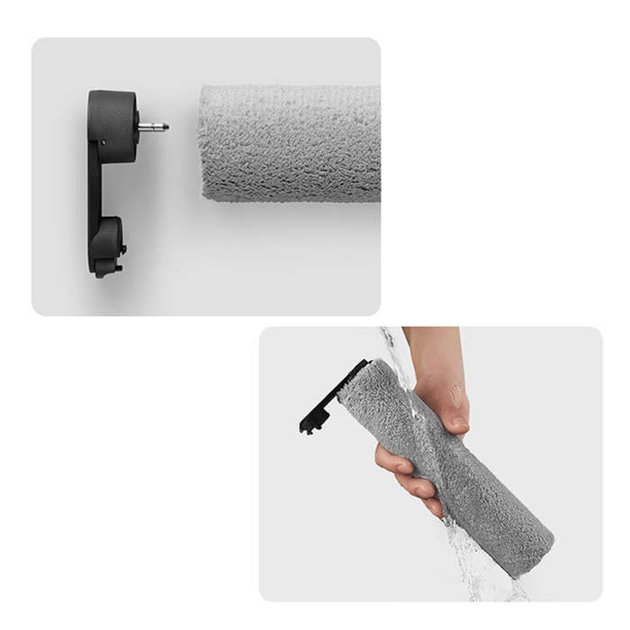 Grey - Replaceable Roller Brush High Density Soft Material Enhanced Cleaning Performance for Mijia W