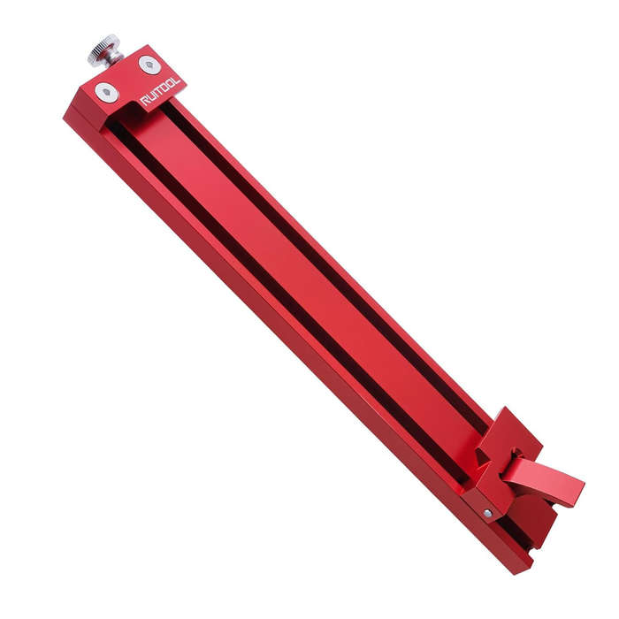 Red - Circular Saw Guide Rail Aluminum Alloy Adjustable Base Compatible with 4 Inch Marble Cutter Pr