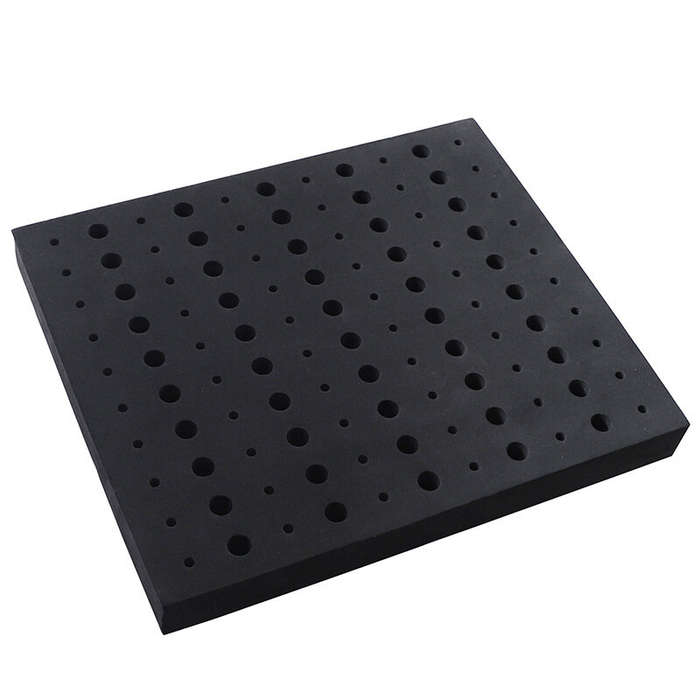 Black - RUITOOL Router Bit Storage Tray Holder Holds 110 Bits High-Density Foam Organizer for 1/2 In