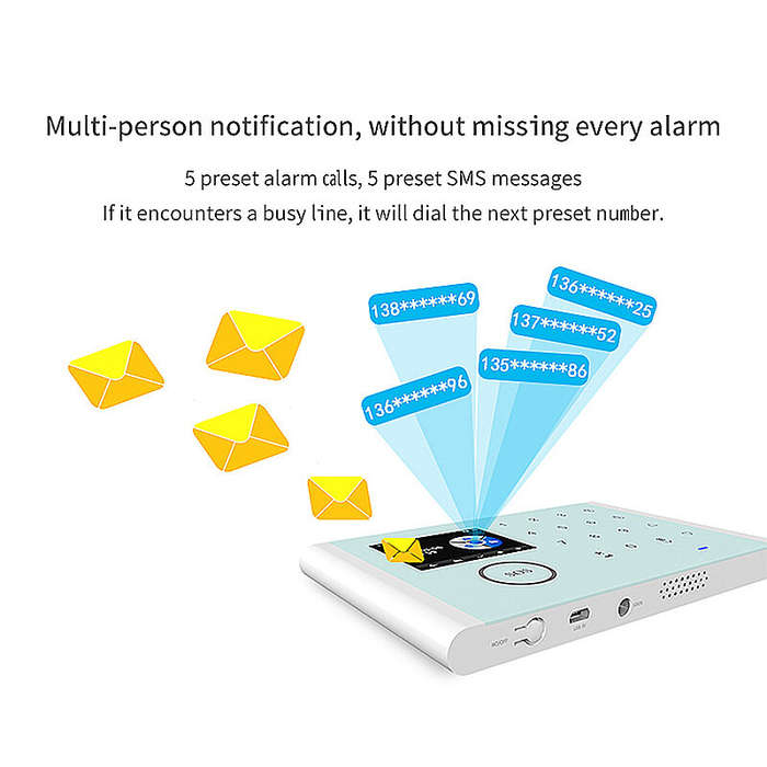 Smart Tuya WiFi Security Alarm System Kit Wireless GSM Burglar Alarm Home Anti-theft Security System