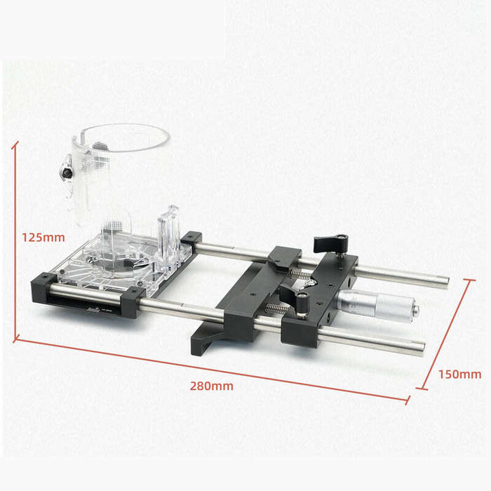 #A - Woodworking Slotting Bracket For 65mm Trimmer 0.01mm fine adjustment Invisible Fasteners Slotti
