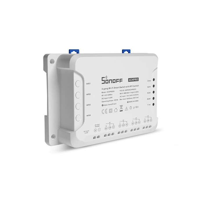 SONOFF 4CH PRO R3 AC100-240V 50/60Hz 10A 2200W 4 Gang WiFi DIY Smart Switch Inching Self-Locking Int