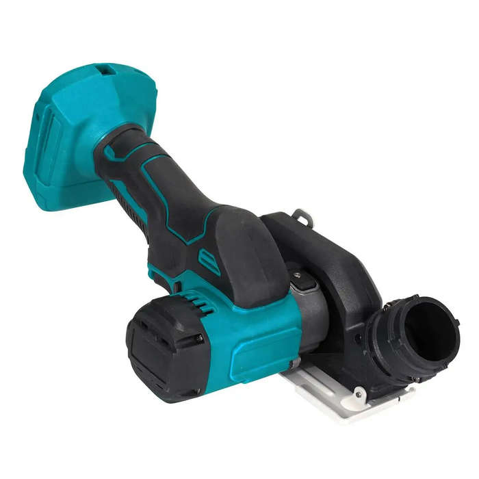 Blue - Electric Compact Circular Saw Brushless Cordless Wood Tile Metal Cutting Machine with 2pcs Sa