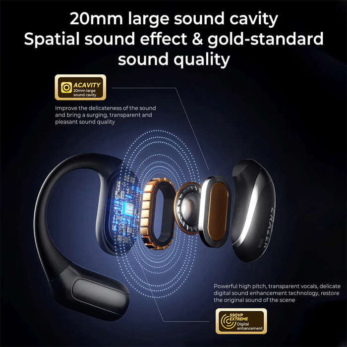 White - Lenovo ERAZER X9 TWS Headset Wireless bluetooth 5.4 Earphone 20mm Driver Unit DT7.0 ENC Nois