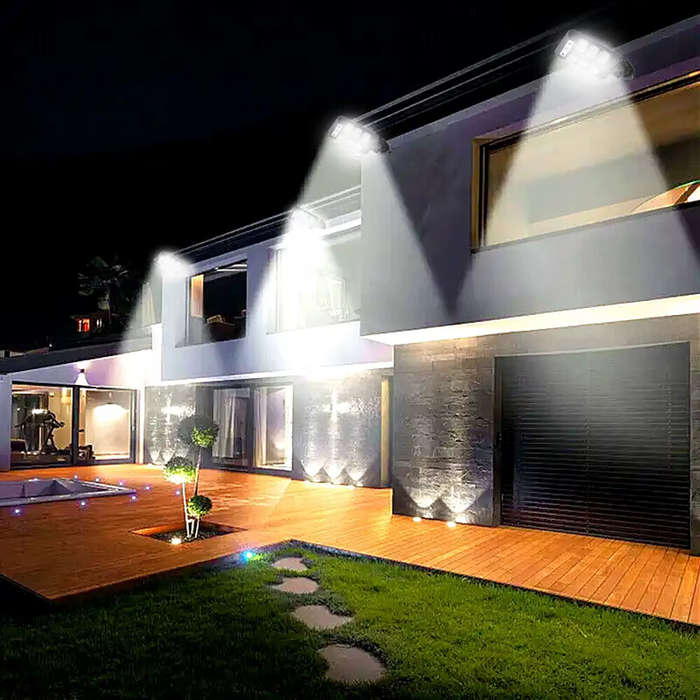 54LED - 54LED Motion Sensor Solar Light Human Body Induction Garden Light Outdoor Waterproof Solar O