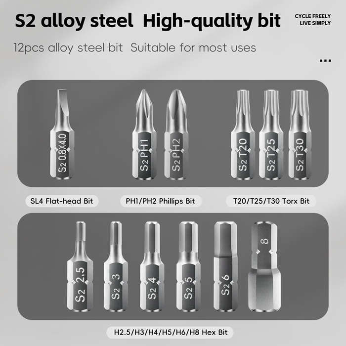 Black - WEST BIKING 12-In-1 Bicycle Repair Tools Kit Portable Multitool Bike Two-Way Ratchet Wrench