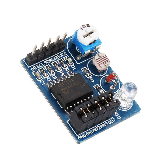 PCF8591 AD/DA Analog-Digital-Analog Converter Module Measure Light and Temperature Produce Various W