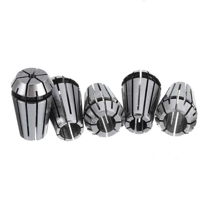 Machifit 5Pcs ER16 Collet Set 1/8-3/8 Inch Spring Chuck Collet for CNC Milling Lathe Tool