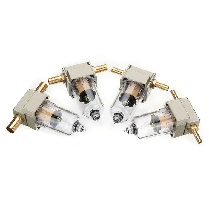 6 - Engine Oil Catch Tank Reservoir Can Filter Out Impurities with 2 Connector Tube Auto Accessories