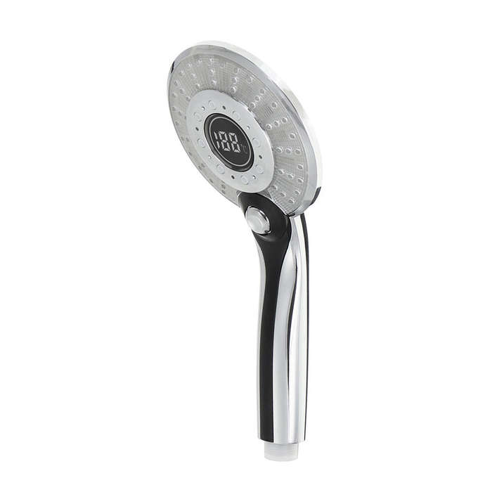 Bakeey LED Light LCD Display Third Gear Water Flow Self Illumination Temperature Control Shower Head