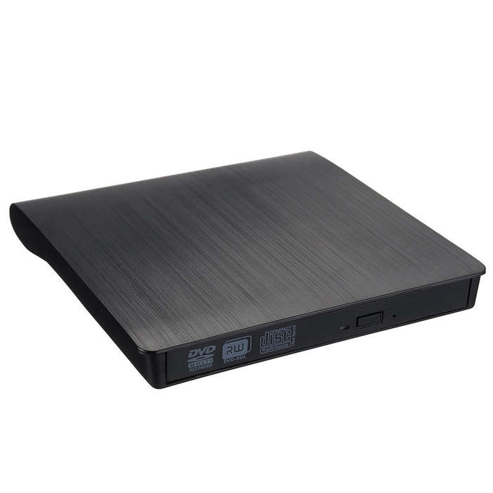 External USB 2.0 DVD RW CD Writer Slim Optical Drive Burner Reader Player For PC Laptop Business Off