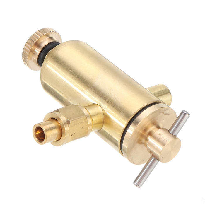 Gold - Steam Engine P9 Displacement Oiler Lubricator Steam Engine Switch