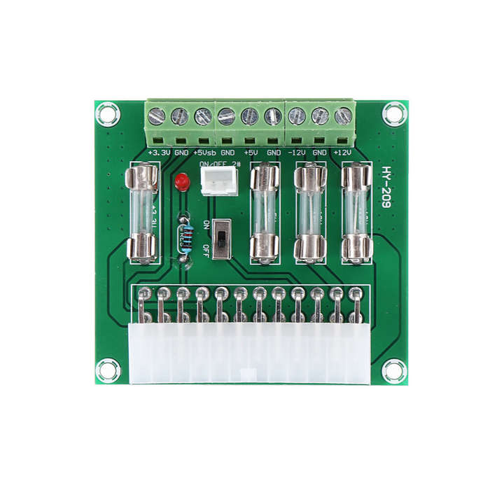 ATX Power Adapter ATX Computer PC Power Board Power Supply DC Plug Connector +3.3V +5V -12V +12V +5V