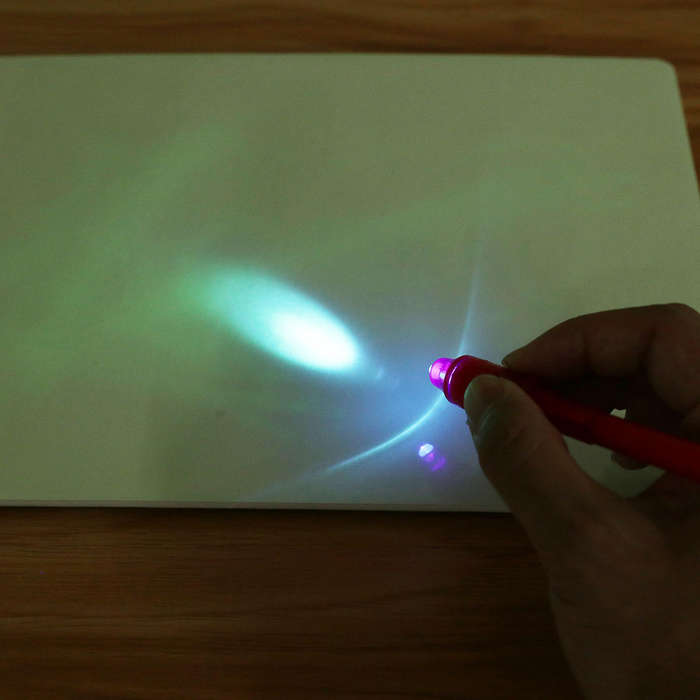 A3/A4/A5 Magic Luminous 3D Drawing Board Fluorescent Developing Toy Graffiti Doodle Drawing Board Ki