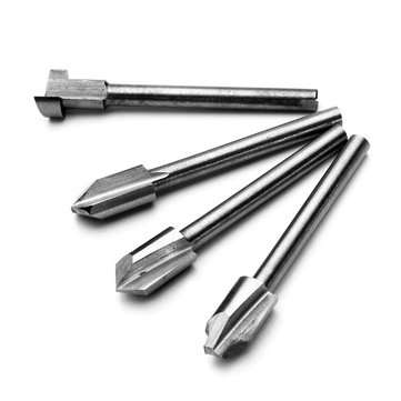 Drillpro 10pcs 1/8 Inch Shank Wood Working Router Bit Dremel Rotary Tool Parts