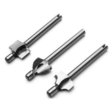 Drillpro 10pcs 1/8 Inch Shank Wood Working Router Bit Dremel Rotary Tool Parts